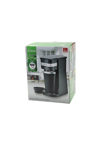 Filtre Kahve Makinesi Elektrikli 700w 400ml Portatif Çelik Bardak 2-saat Sıcak Tut Yıkanır Filtre Kc