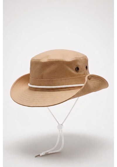 Mollycrush Premium Trekking Outdoor Şapkası Camel Unisex Safari Balıkçı Model Camel