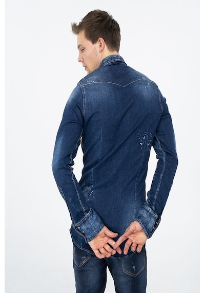 Yeni Dsquared2 Erkek Gömlek (469491526) Mavi
