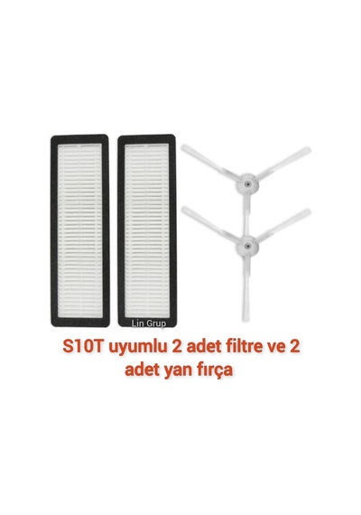 Xiaomi Uyumlu S10t Model Stfcr01sz Uyumlu Filtre Yan Fırça Yedek