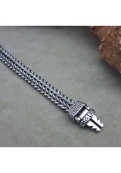925 Ayar Gümüş Yeni Model Erkek Bileklik 5.5 Mm 925 Ayar Gümüş Yeni Model Erkek Bileklik 5.5 Mm