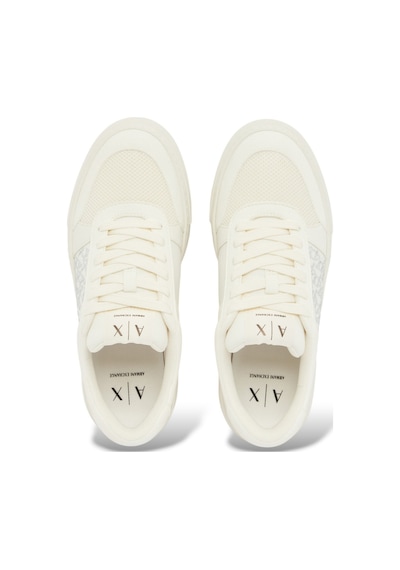 Armani Exchange Xw002788af23057 Kurt Microsuede+ Kadın Ayakkabı Beyaz