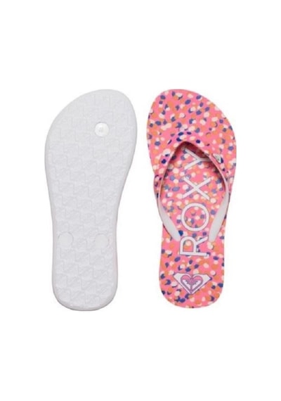 Roxy Slides Kız Çocuk Pembe Parmak Arası Plaj Terlik Pembe Pembe