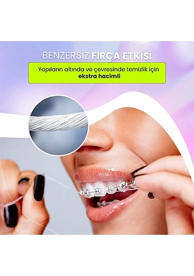 Splat Diş Telleri Için Özel Smilex Ortho+ Nane Aromalı Diş Ipi