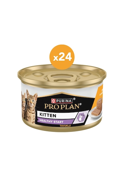 Purina Pro Plan Yavru Kediler İçin Tavuklu Yaş Kedi Maması Konserve 85gr X 24 Adet