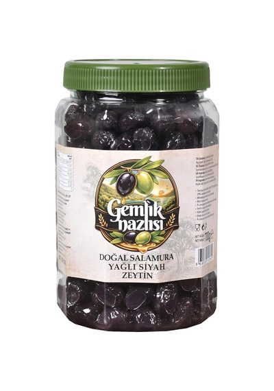 4 Adet Gemlik Nazlısı Doğal Salamura Siyah Zeytin 351-380 700 G