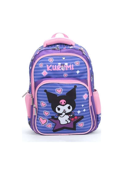Mor Kuromi Okul Çantası + Beslenme + Kalemlik + Kız Sırt Çantası
