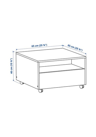 Ikea Garnanäs Orta Sehpa, Beyaz, 65x65 Cm Ikea Garnanäs Orta Sehpa, Beyaz, 65x65 Cm