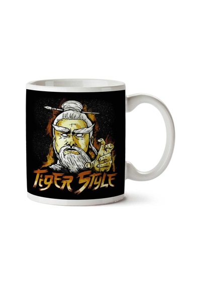 Pai Mei Tiger Style Kill Bill İki Tarafı Baskılı Kupa Bardak Çok Renkli