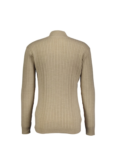 Finesuits Erkek Desenli Yünlü Kazak 2422201010.dsfybr Bej