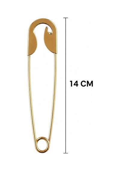 Gold Renk İğne Toka 14 Cm Uzun Saç Tokası Kadın Saç Aksesuarı Altın