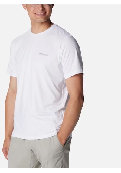 Columbia Men's Tech Trail Crew Neck Shirt Iı Erkek Tişört Beyaz Ao5545-100 001
