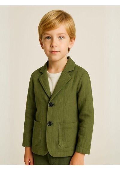Nanica Kids Erkek Çocuk Müslin Ceket-16010 Haki