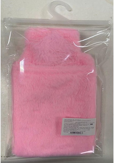 Bosphorus Yan Cepli Peluş Sıcak Su Torbası Pembe 750 ML