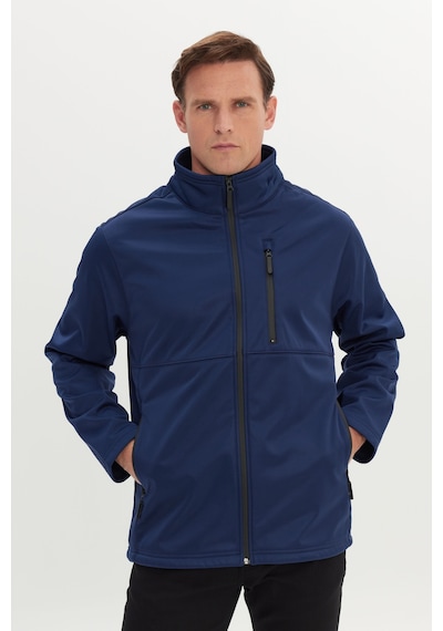 AC&Co / Altınyıldız Classics Erkek Lacı Sıcak Tutan Comfort Fit Rahat Kesim Dik Yaka Mont Lacı Lacivert