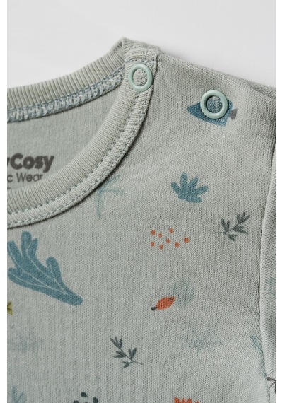 Babycosy Organic Wear Bebek 2li Uzun Kollu Badi %100 Organik Pamuk, Bebek Ve Yenidoğan Serisi - Csy8202 Cream