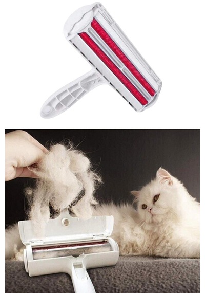 Tineke Hazneli Kedi Köpek Tüy Temizleyici Kıl Toplayıcı Gırgır