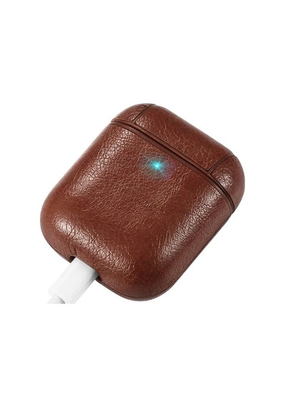 Ally Leather Case Apple Uyumlu AirPods 1-2 Pu Deri Koruma Kılıfı- 5775