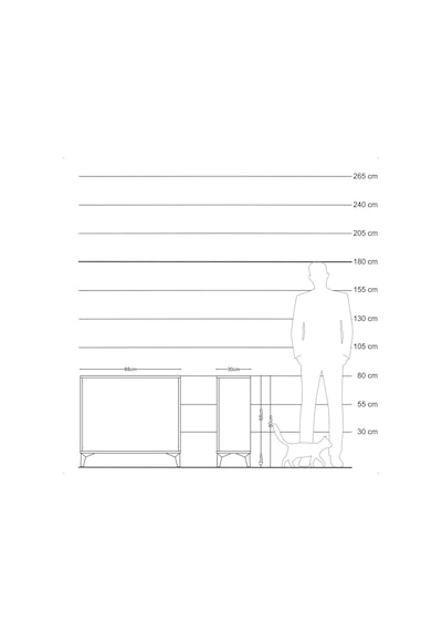 Arges Şifonyer 88x30x80 Çam-aytaşı Çam
