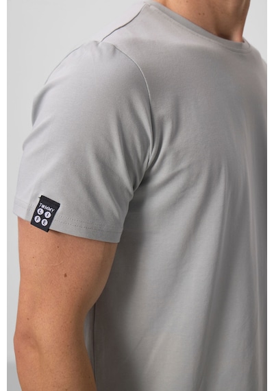 Tommy Life Taş Erkek Basic Kısa Kol Standart Kalıp O Yaka T-shirt - 87911 Taş