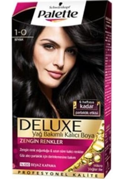 Palette Deluxe Kit Saç Boyası 1 - 0 Siyah