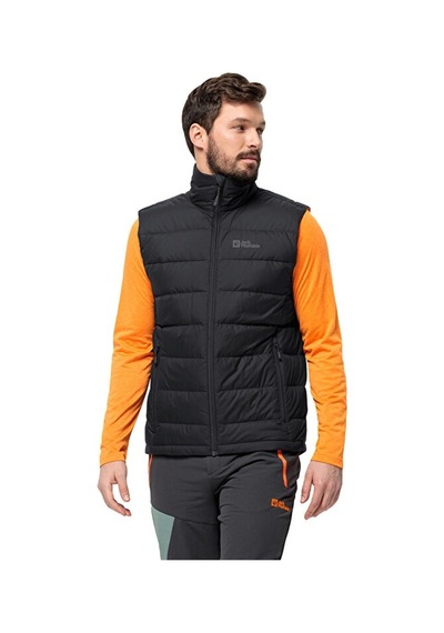 Jack Wolfskin Ather Down Vest M Erkek Outdoor Yelek 1207691-6000 Siyah