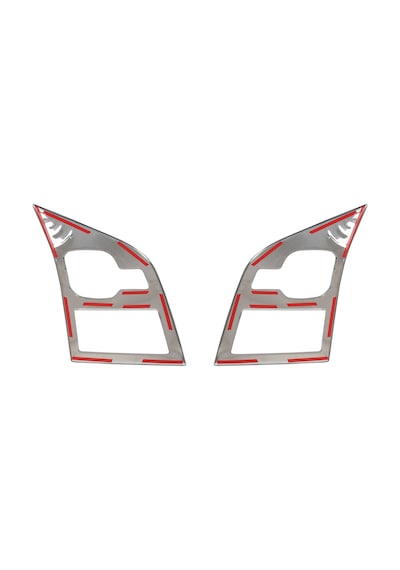Ford Transit Uyumlu 2003-2013 Krom Far Çerçevesi 2 Parça Paslanmaz  Çelik