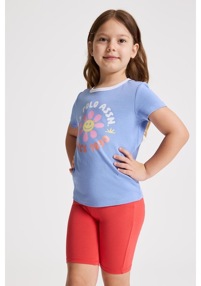 U.S. Polo Assn. Kız Çocuk Lila Tişört 50325635-vr245 Lavanta