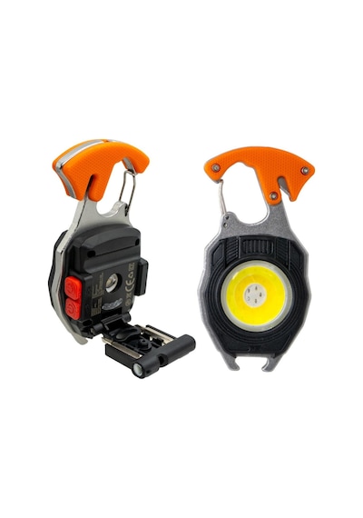 Rox 0230 Outdoor Çok Fonksiyonlu Anahtarlık Şarjlı Led Fener 500 Lümen Siyah