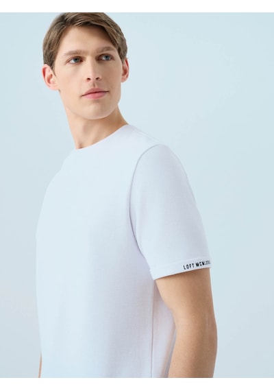 Loft Regular Fit Beyaz Erkek T-shirt Lf2039564 Beyaz