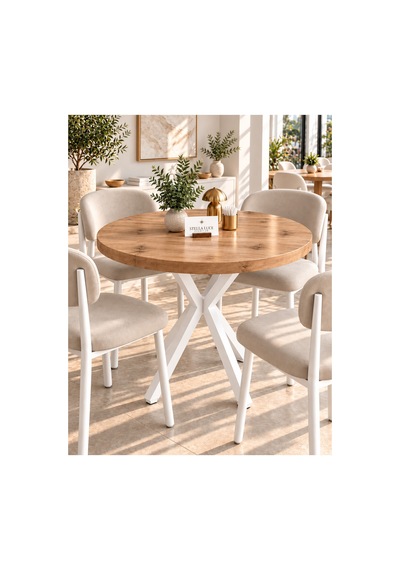 Kalınlaştırmalı Mutfak Cafe Balkon Bahçe Restoran Yemek Masası 70x70 Beyaz Çam Yuvarlak Beyaz - Atlantik Çam Beyaz - Atlantik Çam Kalınlaştırmalı Mutfak Cafe Balkon Bahçe Restoran Yemek Masası 70x70 Beyaz Çam Yuvarlak Beyaz - Atlantik Çam Beyaz - Atlantik Çam