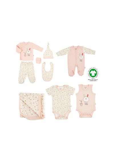 Mother Love %100 Organik Pamuklu 9 Parça Bebek Hastane Çıkışı Seti - Zıbın, Tulum, Battaniye Hediyelik Set Çok Renkli Mother Love %100 Organik Pamuklu 9 Parça Bebek Hastane Çıkışı Seti - Zıbın, Tulum, Battaniye Hediyelik Set Çok Renkli