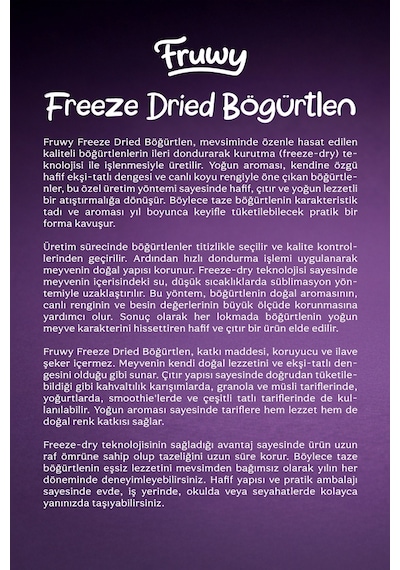 Freeze Dried Böğürtlen 15 G
