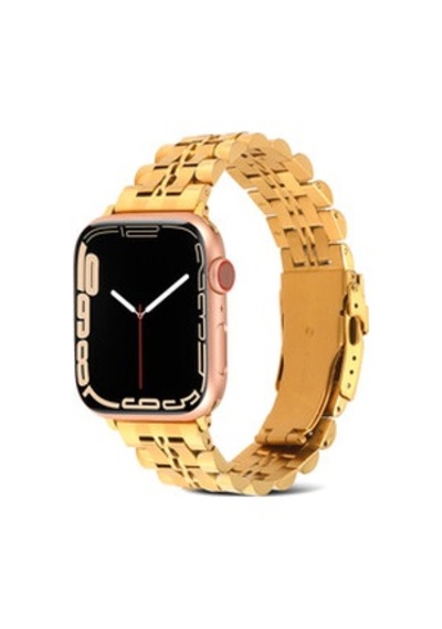 Apple Watch Uyumlu 38mm Krd-54 Metal Kordon - Gold