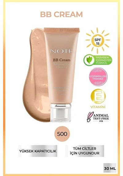 Note Bb Cream Spf 15 Nemlendirici Bb Krem - 500 Orta Açık Çok Renkli