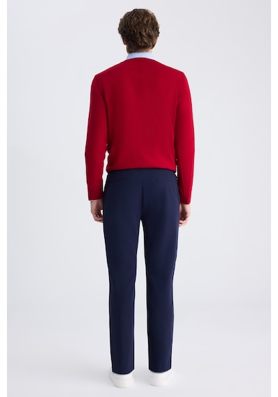 D's Damat Ds Damat Relaxed Fit Lacivert Armürlü Kumaş Pantolon 3hf03byprsnlm 101