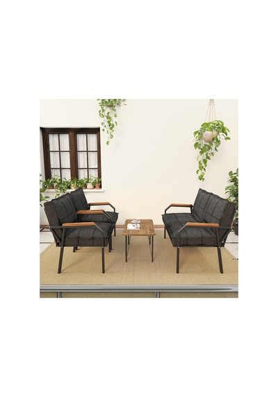 Mygusi Hayal Balkon, Bahçe, Cafe, Metal Kanepe Koltuk Takımı , Bahçe Mobilyası, 211 Sehpalı - Antrasit Mygusi Hayal Balkon, Bahçe, Cafe, Metal Kanepe Koltuk Takımı , Bahçe Mobilyası, 211 Sehpalı - Antrasit