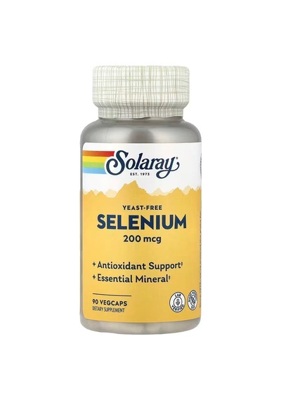 Solaray Selenium Antioxidants 200 Mcg 90 Vegcaps