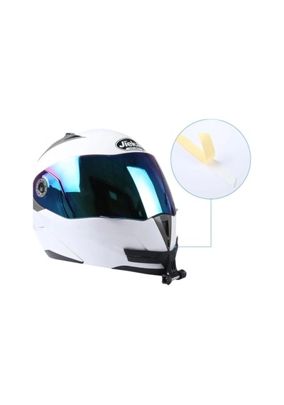 Prepare Motosiklet Kask Çene Yapıştırıcılı Telefon Ve Aksiyon Kamera Tutucu
