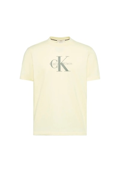 Calvin Klein Ss Hero Monologo Tee, 486 Sarı Erkek T-shirt