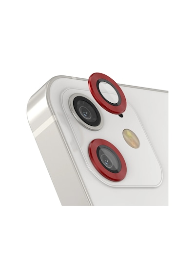 Forzacase Apple Uyumlu iPhone 11 İle Kamera Camı Lens Koruyucu Halka Seti - Fc381 Kırmızı