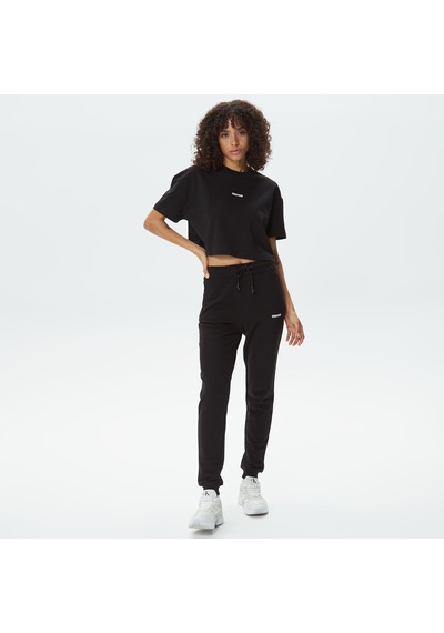 United4 Unıted4 Classic Kadın Siyah Crop T-shirt