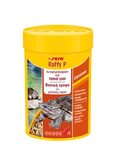 Sera Raffy P - 100 ML / 18 Gr. Kutu Kaplumbağa Yemi
