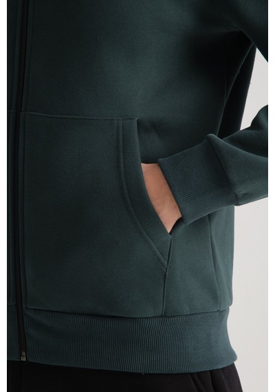 Shooter Sportswear Shooter Erkek Kışlık Eşofman Takımı Luxe Regular Kapüşonlu Koyu Yeşil
