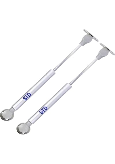 Std Dolap Amortisörü Gazlı Piston Kapak Hidroliği 80 N 27cm 2 Adet Gümüş
