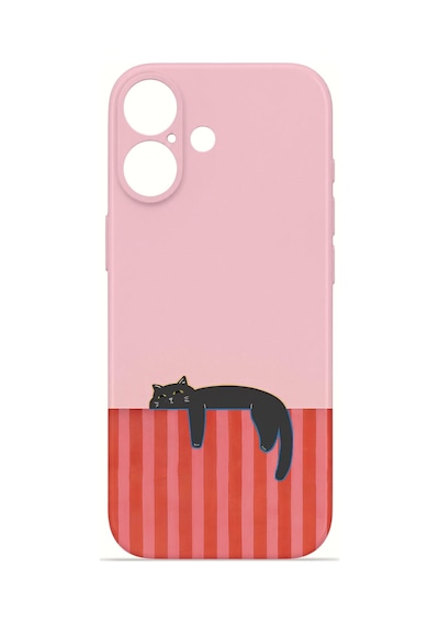 Apple iPhone Uyumlu 17 Vorian İnce Kamera Korumalı Mika Kılıf Lazy Cat Sunset Lazy Cat Sunset Mika