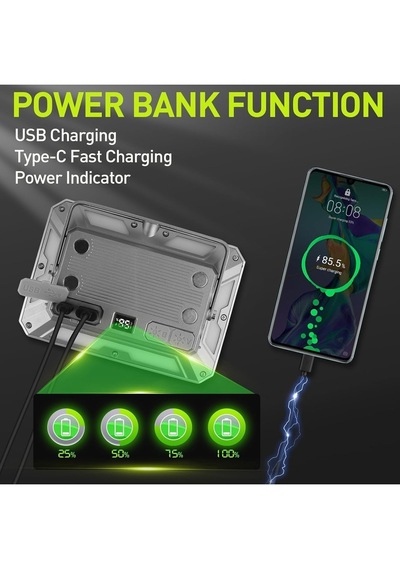 Kxk-686 Şarjlı 3 Renk Işıklı 50watt Mini Projektör 7 Mod