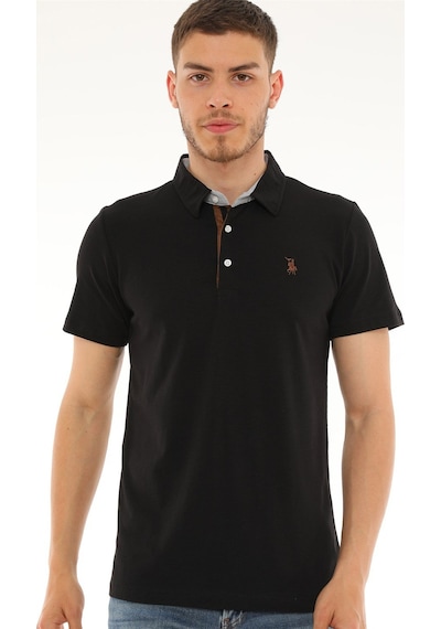 T8582 Dewberry Erkek T-shırt-siyah Siyah