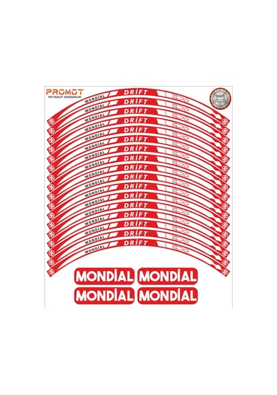 Motosiklet Jant Şeridi Mondial Drift 7 Nötr