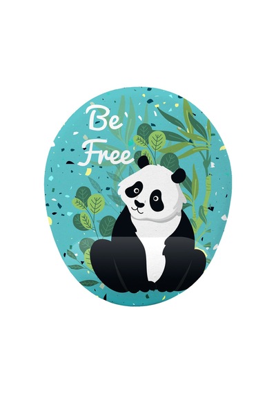 Sevimli Panda Tasarım Bilek Desteklikaymaz Buruşmaz Kırılmaz Mouse Pad